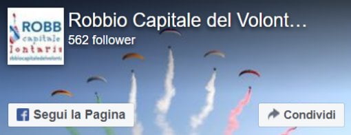 Pagina Facebook di "Robbio Capitale del Volontariato"