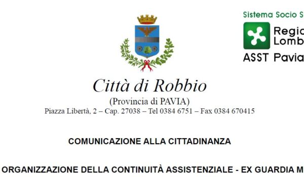 NUOVA ORGANIZZAZIONE DELLA CONTINUITÀ ASSISTENZIALE – EX GUARDIA MEDICA