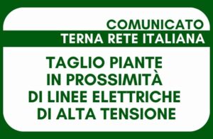 Avviso per manutenzione del verde in prossimità degli elettrodotti di alta tensione