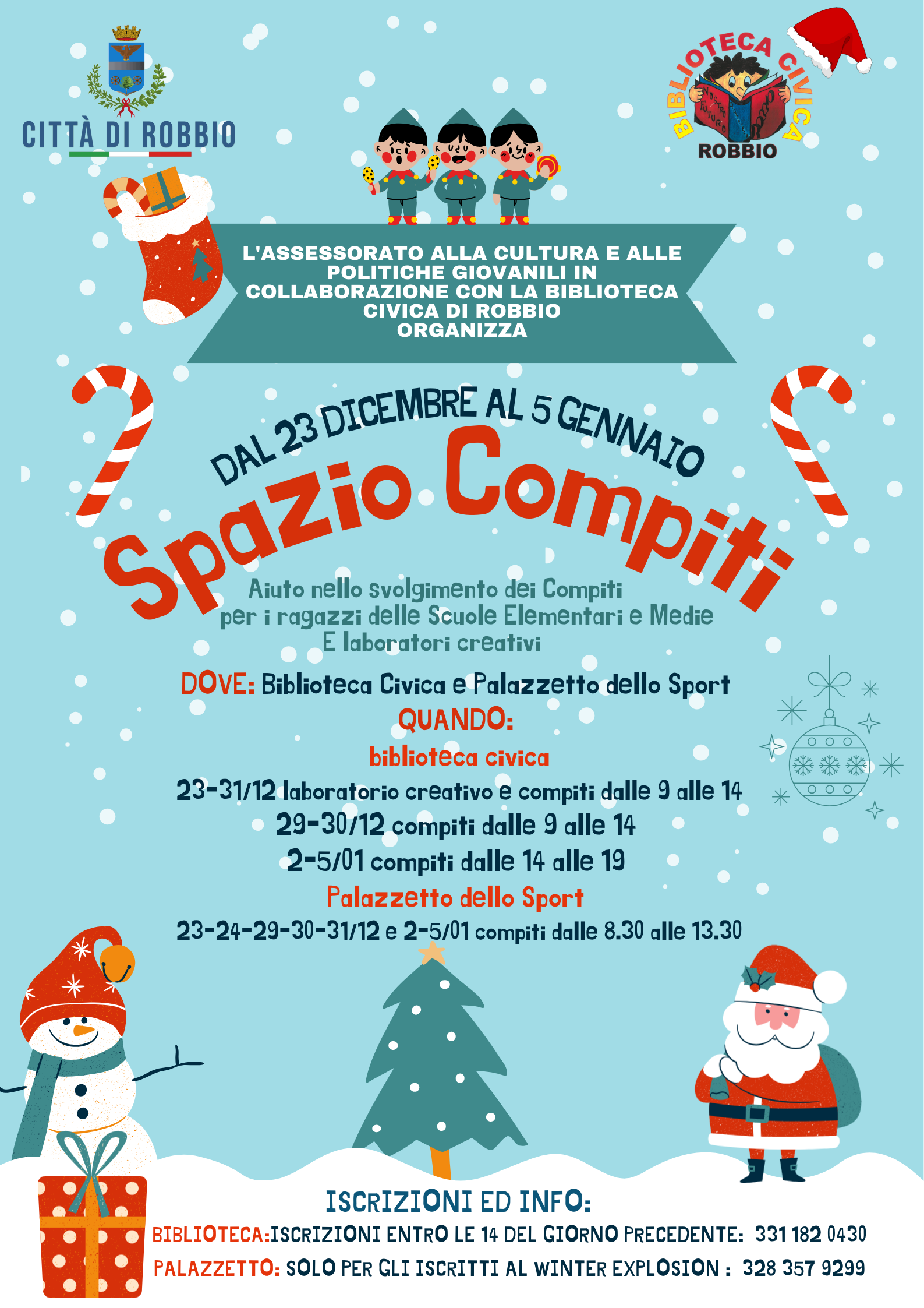 Apertura Spazio Compiti Invernale 2025/2026