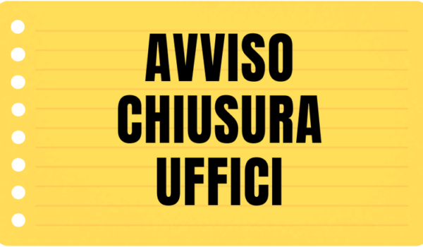 AVVISO – Chiusura Uffici Comunali per festività