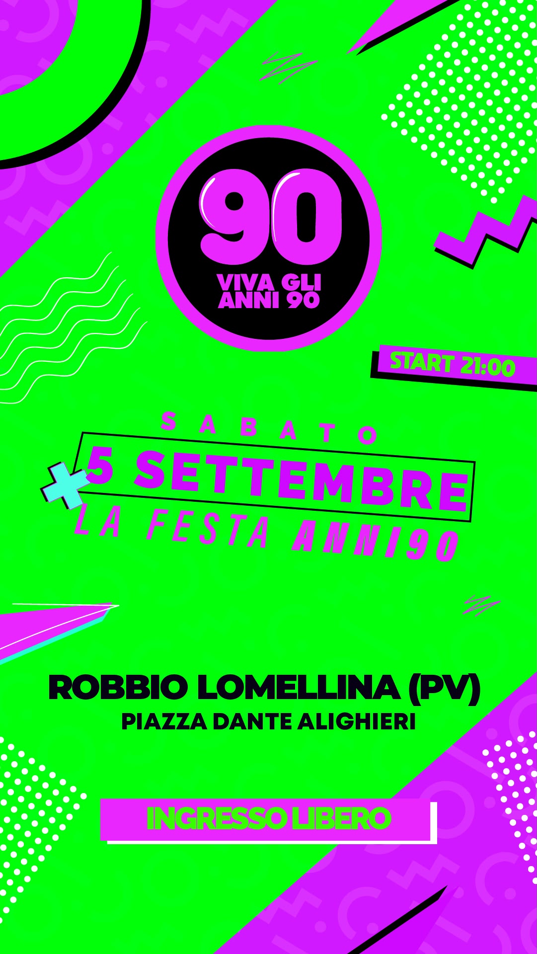 Evento “Viva gli Anni 90”: modifiche alla viabilità