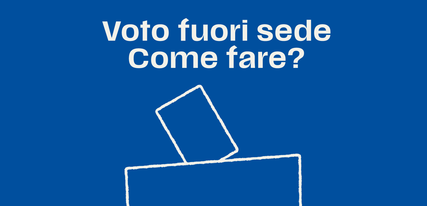 Istituzione dell’elenco comunale degli elettori fuori sede